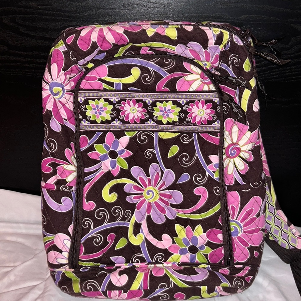 VERA BRADLEY BACKPACK PINK PATTERNED | SCHOOL WORK COLLEGE